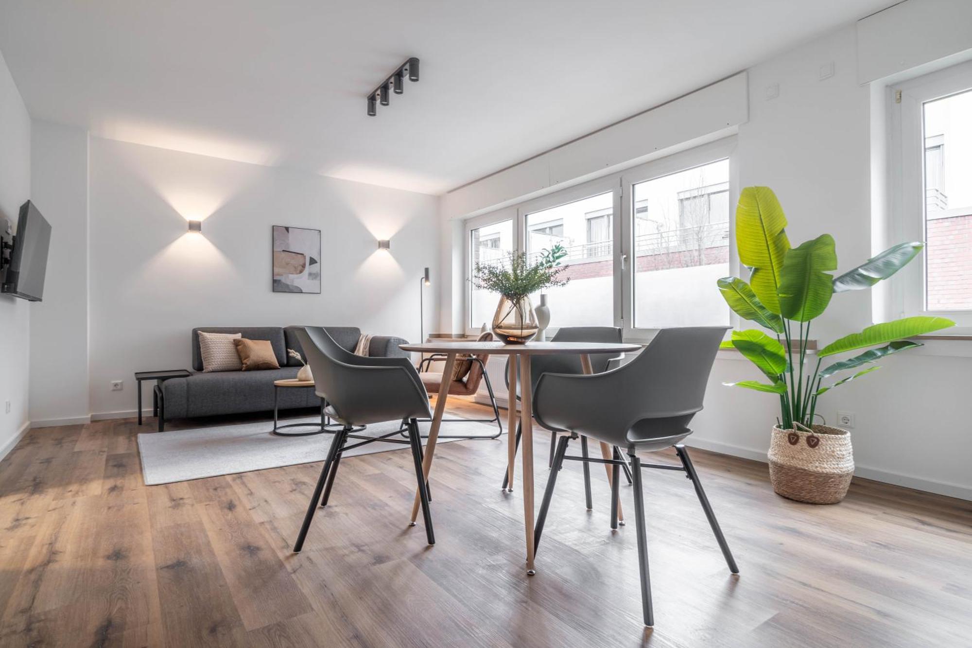 Modern & Minimal - Design-Apartment In Stadtmitte Везель Экстерьер фото